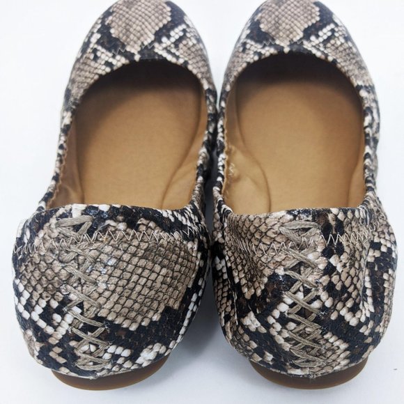 Lucky Brand Erin Snakeskin Ballet Flats 7.5 - Picture 4 of 8
